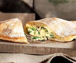 Die Fullung Aus Ricotta Schinken Spinat Und Kase Lasst Sich Einfacher In Der Calzone Verteilen Wenn Sie Den Teig Zur Ha Lebensmittel Essen Calzone Rezepte