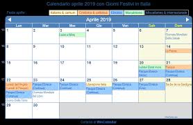 Analizziamo il calendario 2019 per scovare ponti e buone occasioni per poter pianificare il nostro. Calendario Da Stampare Aprile 2019