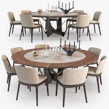 Maybe you would like to learn more about one of these? 3d Cattelan Italia Skorpio Round Table Magda Chair Set
