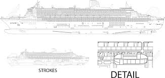 High Detailed Vector Illustration Of A Cruise Ship Side View Royalty Free Cliparts Vectors And Stock Illustration Image 13558050 Choose your favorite cruise ship drawings from millions of available designs. high detailed vector illustration of a cruise ship side view