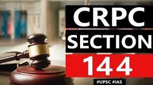 Whoever, being armed with any deadly weapon, or with anything which, used as a weapon of offence. Section 144 Of Criminal Procedure Code Difference In Curfew Section 144 Current Affairs 2019 Youtube