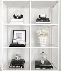 Bookcase styling built in bookcase bookshelf design diy bookcases office bookshelves build in bookshelves bookshelf decorating built in shelves living room custom this ikea furniture idea will give you so much more storage—and it's been pinned 78 thousand times on pinterest! Monochrome Styling With Meg Quinn Front Main White Bookshelf Decor White Bookshelves Black And White Decor