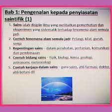 Bab pengenalan 1 kepada penyiasatan saintifik apakah sains? Bab 1 Pengenalan Kepada Penyiasatan Saintifik 1