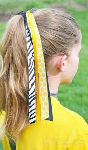 Diy Softball Hair Bows Softball Hair Bows Softball Hairstyles Sports Hair Bows