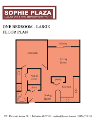A bedroom is a sacred place where you can gather strength after long working days and have fabulous dreams while enjoying a if you are looking for bedroom floor plan ideas, check our website to pick one between realistic hd snapshots. Fairbanks Alaska Apartments Sophie Plaza One Bedroom Large