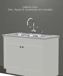Real wood toe skins or base molding (ordered separately) should be used to cover the. Arcadia White Shaker 42 W Sink Base Cabinet