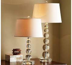 Another spot for a modern table lamp: Creative Project Glass Base Table Lamps Jessica Blaise