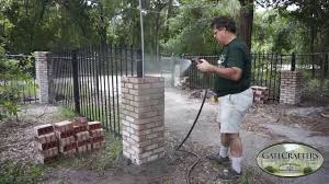 How much a brick driveway should cost. Gate Crafters Basic Column Install Youtube