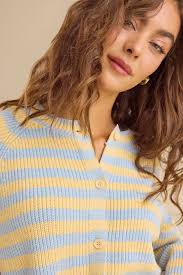 Altar'd State Hadley Cable Denim Mixed Cardigan at CoolSprings Galleria in  Franklin, TN