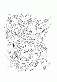 Colour koi fish colouring page. Koi Coloring Pages Coloring Home