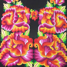 Magia Dedicacion Amor Tejidohechoamano Juchitan Oaxaca Flores Pintadas Bordado Popular Trajes Regionales De Mexico
