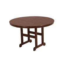 5 design ideas for an inviting dining room. Polywood La Casa Cafe 48 In Mahogany Round Plastic Outdoor Patio Dining Table Rt248ma The Home Depot
