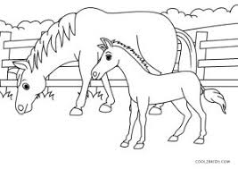 Horses in love coloring page. Free Printable Horse Coloring Pages For Kids