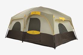 A tent that looks like a log cabin is built in the shape of a log cabin and it looks like it. Super Shelters 15 Best Large Camping Tents Hiconsumption