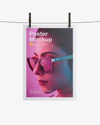 Download Matte A4 Poster Mockup In Stationery Mockups On Yellow Images Object Mockups PSD Mockup Templates