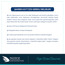 Düzce Üniversitesi | Haber Portalı | 2025-2026 Eğitim Öğretim Yılı YKS  Sonuçlarına Göre Üniversitemize Yerleşen Öğrencilerimizin Kayıt İşlemleri