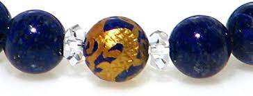 Amazon.co.jp: Kobe Hokodo A-Grade Gold Dragon Lapis Lazuli 10mm Kichizui  Bracelet, Stone, Lapis Lazuli : Clothing, Shoes & Jewelry