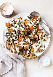 Roasted Pumpkin With Chilli Yoghurt Coriander Sauce Rezepte Gesunde Rezepte Ottolenghi Rezepte