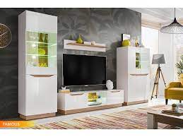 Meuble vitrine conforama frais meuble vitrine haute modele 13am. Ensemble Meuble Salon Tv Famous Blanc Bois Mat Blanc Laque Led Vente De Tendance Perso Conforama
