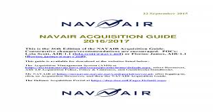Navair Acquisition Guide 2016 2017 Navy