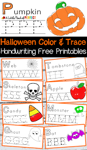 This hands on sight word unit is. Halloween Handwriting And Coloring Free Printables Halloween Kindergarten Halloween Writing Halloween Preschool