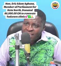 Hon. Eric Edem Agbana Donates to Tadzewu Clinic Renovation