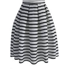 Black And White Striped Pleated Skirt Chicwish Contrast Striped Cutout Pleated Skirt Striped Midi Skirt Fancy Skirts Pleated Skirt