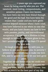 Modern Romantic Wedding Vows To Husband Make You Cry How To Write Your Own Wedding Vows Impressive Vows For Her Wedding Vows To Husband Wedding Vows For Her