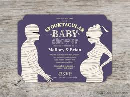 Team up your baby shower invitations with our range of premium party goods and you'll certainly have a reason to. Mummified Spooktacular Halloween Baby Shower Invitation Baby Shower Invitations