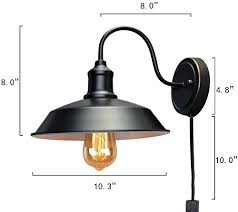 Enjoy free shipping on most stuff, even big stuff. Stepeak 2 Pack Industrail Gooseneck Barn Light With Plug In Cord And On Off Toggle Switch Farmhouse Retro Wall Sconce Fixtures For Bar Bedroom Bathroom Porch Barn Or Warehouse Pricepulse