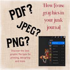 Printing Printables Pdf Vs Png Vs Jpg Which Is Best In 2021 Insert Image Journaling Kits Altered Images