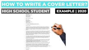 Good cover letter examples for highschool students. How To Write A Cover Letter For A High School Student Example Youtube