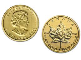 1 10 Ounce Canadian Maple Leaf Gold Coin
