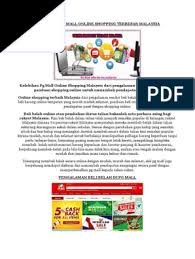 Jika situs lolos tahap pengecekan akan kami lanjutkan order sesuai testimoni pembayaran online di enjazit.com.sa. Kelebihan Pg Mall Online Shopping Terbesar Malaysia