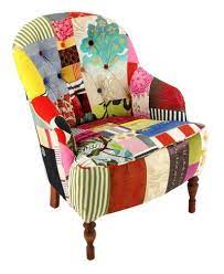 vintage indie patchwork chair handmade chair patchwork upholstery