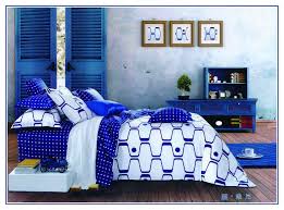 Cobalt Blue Black And Blue Comforter Set Hot Popular European Style Microfiber Royal Blue Paisley Duvet Comforter Cover Set Black And Whi Blue And White Comforter Blue And White Bedding Bedding Sets