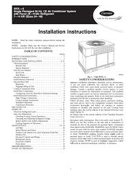 Carrier 50gl A Instruction Manual Manualzz Com