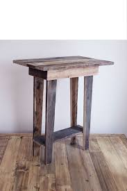 Tapered Leg Reclaimed Barnwood End Table Night Stand Salvaged Wood Natural Modern Rustic Girly Tal Reclaimed Wood Projects Wood Pallet Projects Wood Projects