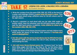 Poetry For Children Celebrating Libraries And Dewey Decimal Day In December