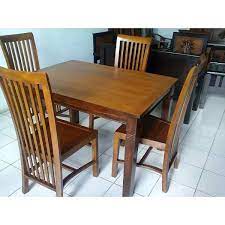 Dengan segala kualitasnya, produk ini ternyata memiliki harga yang tidak mencekik, lho! Set Meja Makan Minimalis Jati Kursi Makan Shopee Indonesia