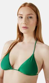 JUNKYARD Triangle Swim Top Dark green