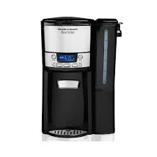 The hamilton beach single serve scoop coffeemaker is a sleek single serve brewer that features a stainless steel scoop that doubles as a doser and filter basket. Filter Coffee Machine 47900 Hamilton Beach Automatic