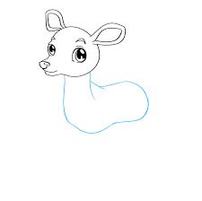 Now draw in two ovals on either side of the head, pointing up slightly to make the ears. How To Draw A Baby Deer Really Easy Drawing Tutorial