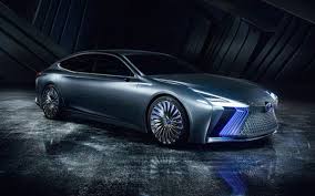 download wallpapers lexus ls concept 2018 front view futuristic design luxury sedan new cars japanese cars lexus besthqwallpapers com lexus ls lexus gx tokyo motor show