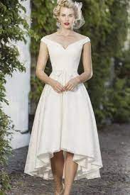 30 Fabulous And Unique Vintage Wedding Dresses To Fit Any Taste Hi Low Wedding Dress Vintage Wedding Dress 1950s 1950s Wedding Dress