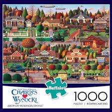 Charles wysocki is a master painter of. Buffalo Games Charles Wysocki Labor Day In Bungalowville Jigsaw Puzzle 1000 Pc Kroger