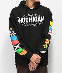 Hoonigan Flags Black Hoodie