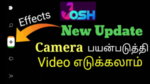 Josh App New Update Tamil Video Effect In Josh Upload Options Youtube