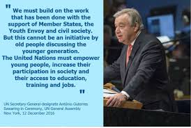 Aidan Gallagher On Twitter Antonioguterres Youth2030 Is In Three Days Thank You Un Secretary General Antonio Guterres For Your Commitment To Empower Young People Around The World Unyouthenvoy Jayathmadw Https T Co Yf21mgp4iw