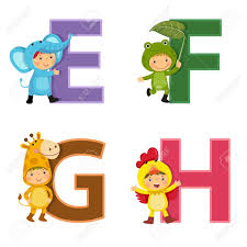 American lung association's lung force unites women and their loved ones across the country to stand together for lung health and against lung cancer. English Alphabet With Kids In Animal Costume E To H Letters Royalty Free Cliparts Vectors And Stock Illustration Image 63995142